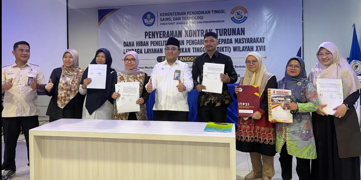 LLDIKTI Wilayah XVII Serahkan Kontrak Turunan Dana Hibah Penelitian dan Pengabdian Masyarakat TA 2026, UPP Hadir Menerima Kontrak